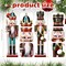 4PCS 12 inch Christmas Nutcrackers Ornaments Set Nutcracker Figures Holiday Party Tabletop Christmas Decor Nutcracker Soldier Figure Decoration Crafts Art for Christmas Decor